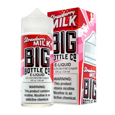 BIG BOTTLE Strawberry milk 120мл 3мг