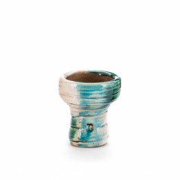 Чашка VINTAGE Clay&Glass Turkish Form бело-зелёно-бирюзовая
