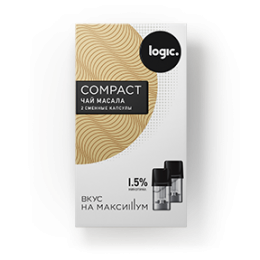Картридж JTI x2 Logic Compact 1.6мл 1,5мг (Чай масала)