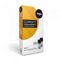 Картридж JTI x2 Logic Compact 1.6мл 1.5мг (Тропический мусс)
