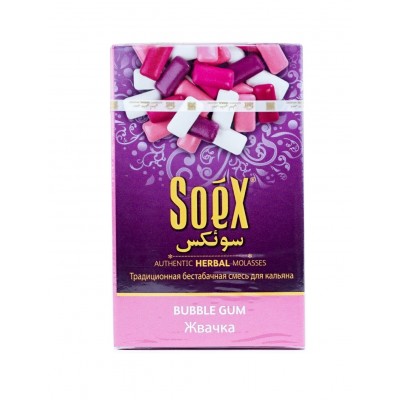 Бестабачная смесь для кальяна Soex Bubble Gum 50г