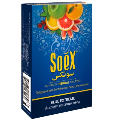 Бестабачная смесь для кальяна Soex Blue Extreme 50г