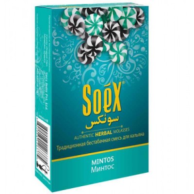 Бестабачная смесь для кальяна Soex Mintos 50г