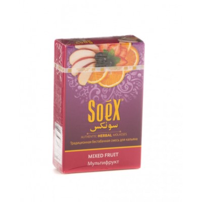 Бестабачная смесь для кальяна Soex Mixed Fruit 50г