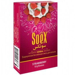 Бестабачная смесь для кальяна Soex Strawberry 50г
