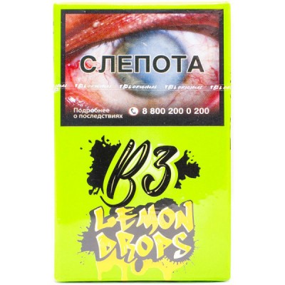 Табак для кальяна B3 Lemon Drops(Лемон Дропс), 50 гр.