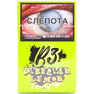 Табак для кальяна B3 Siberian Lemon (Сибириан Лемон), 50 гр.