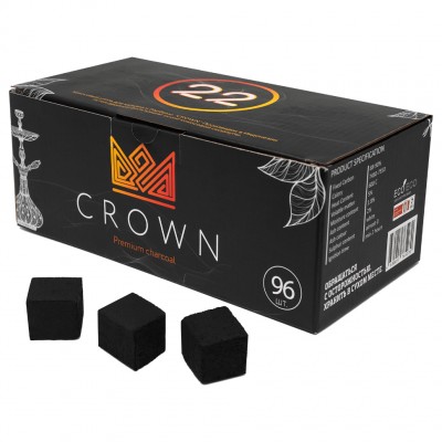 Уголь Crown 96шт (22*22мм)